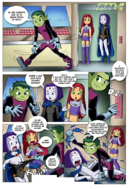 Ravena e Estelar Em Suruba Quente com Mutano – Comic Erótico Explícito