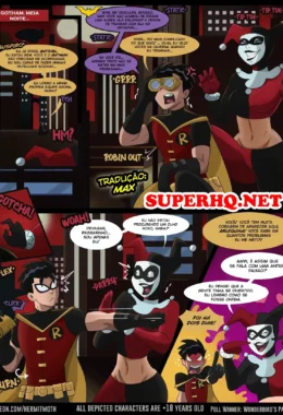 Safadeza de Arlequina e Robin: Orgia Proibida no Covil do Batman