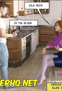 Safadeza Explícita em 3D: Tia Elise Te Dá uma Surra de Prazer nos Quadrinhos Proibidos