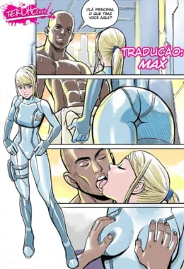 Samus Aran: Estripada e Transada em HQ Pornô Hardcore