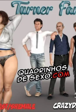 Segredos Proibidos da Família Turner: Sexo Explícito e Tabus em HQ 3D