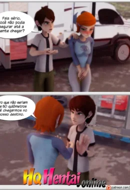 Sexo Explícito da Gwen do Ben 10: Surra de Pica no Banheiro em HQ Pornô