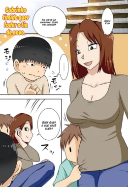 Sobrinho Sedento Enche a Tia de Prazer em HQ Proibida