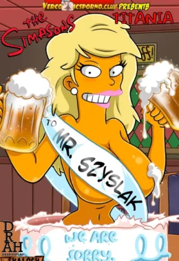 Titânia dos Simpsons em Cena Explícita de Sexo nos Quadrinhos