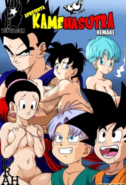 Trunks de olho na piranha da mãe de Goten em quadrinhos hentai HQ brasileiro