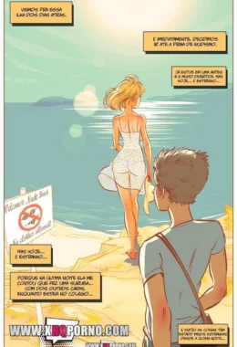 Vizinho Tarado Arranca Gemidos da Esposa Safada na Praia de Nudismo