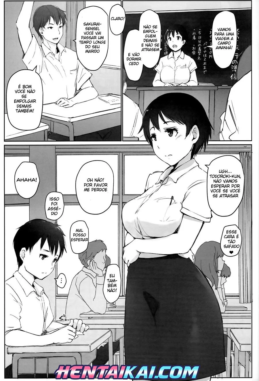 Hitozuma Kyoushi NTR Shuugakuryokou - Professora Safada