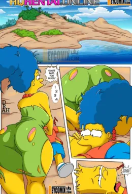 Bart Fodendo a Marge na Ilha paradisíaca